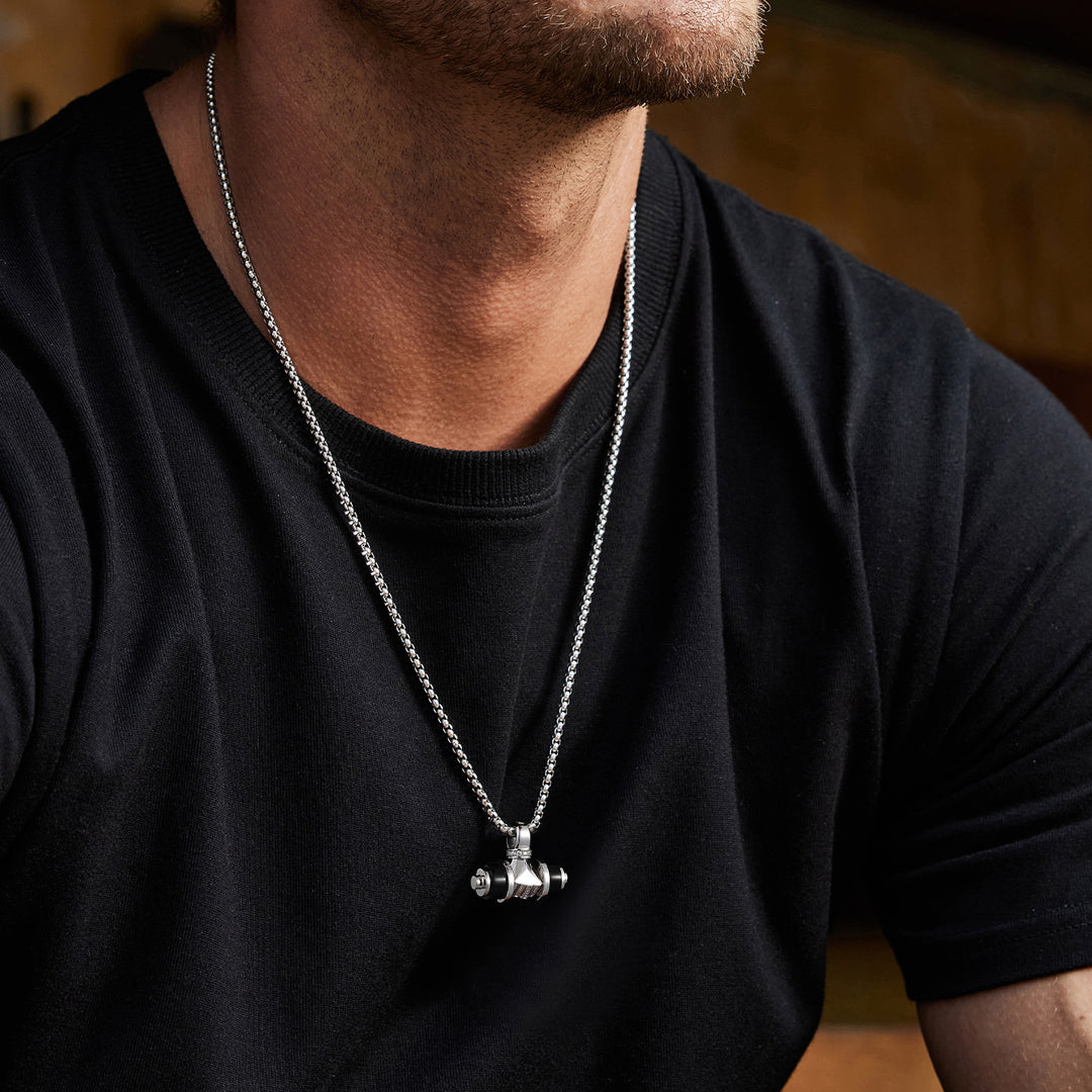 Iron Will Dumbbell Pendant