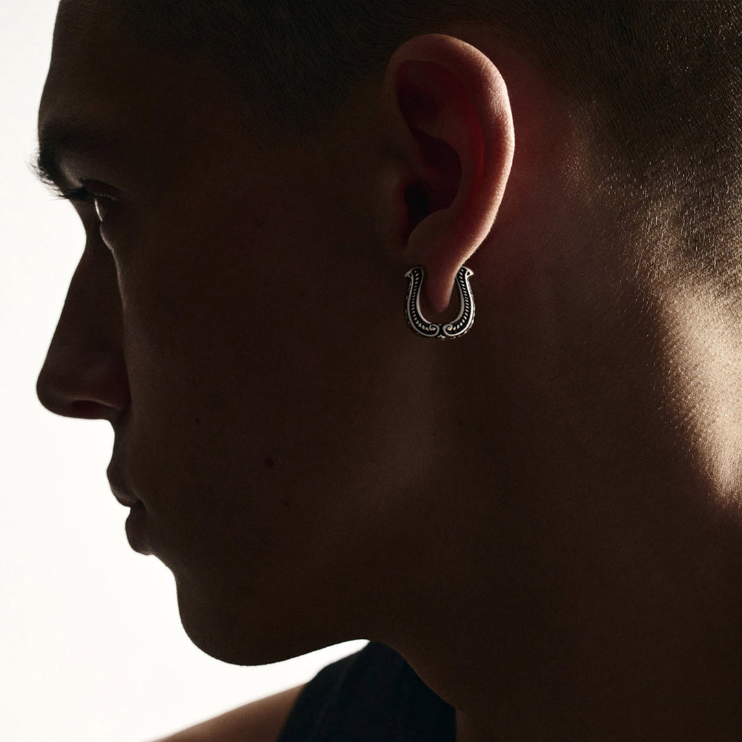 Vintage Horseshoe Hoop Earrings