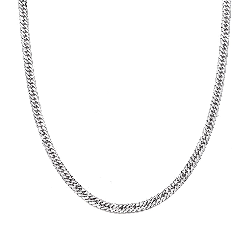 5mm Curve Cuban Link Chain Necklace