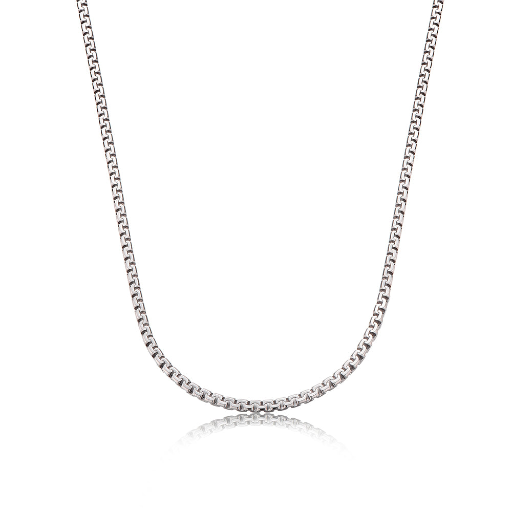 3mm Octagon Box Chain Necklace