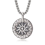 Vintage Sun Sterling Silver Necklace Pendants