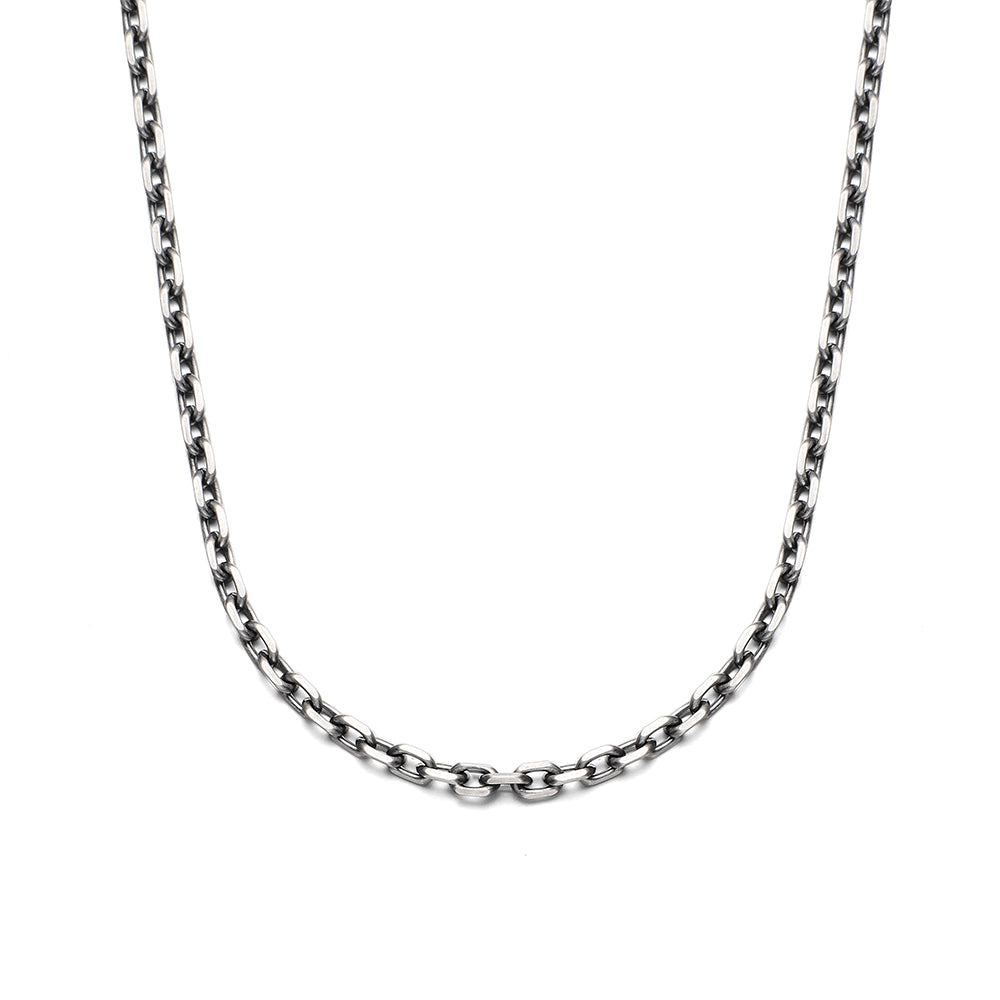 3.5mm Vintage Cable Link Chain Necklace