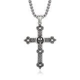 Retro Skull Cross Sterling Silver Pendants