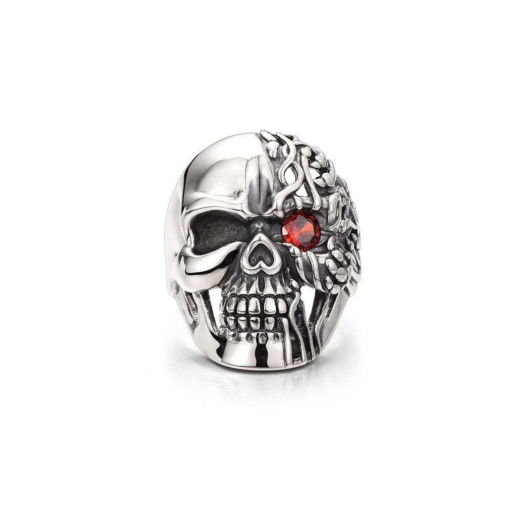 Vintage Clicker Skull Ring