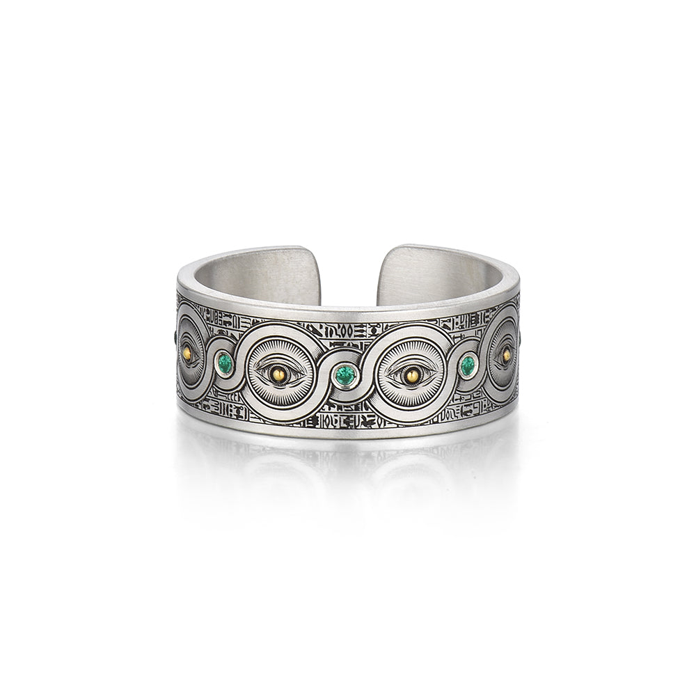 Ancient Infinity Golden Eye Ring Band