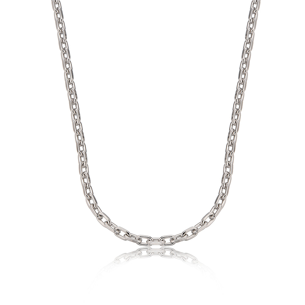 4.5mm Cornered Chain Necklace