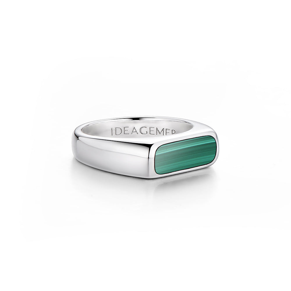 Gem Bar Signet Ring