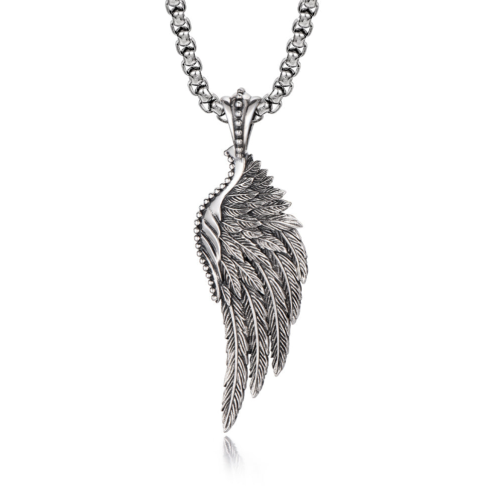 Vintage Silver Wing Pendant