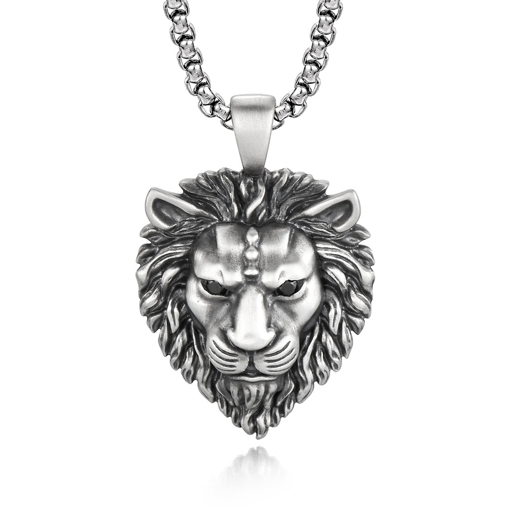 Vintage Lion Kings Sterling Silver Pendants