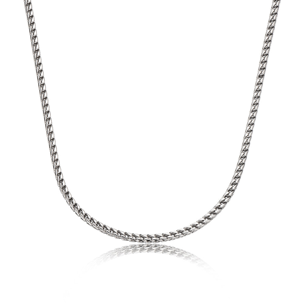 2.5mm Foxtail Chain Necklace