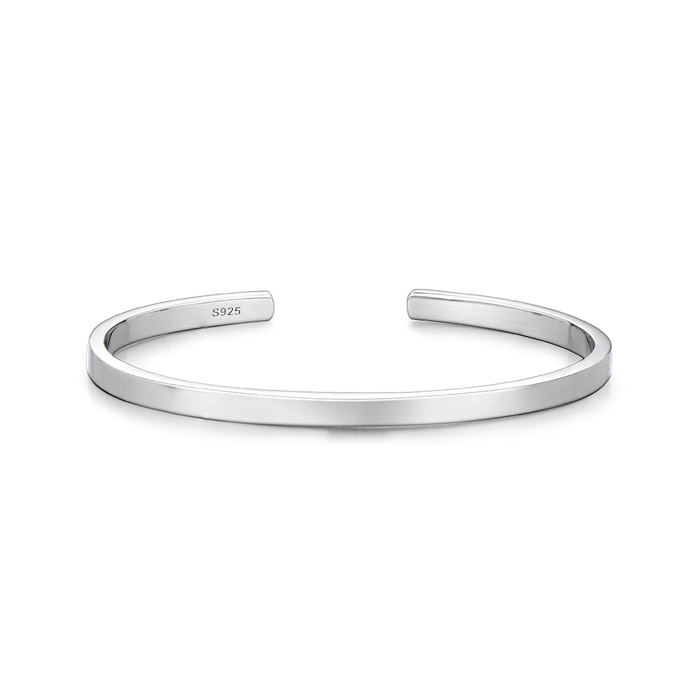 Solid Icon Cuff Bangle Bracelet