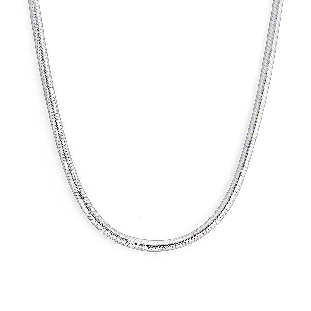 2.5mm Snake Bone Chain Necklace