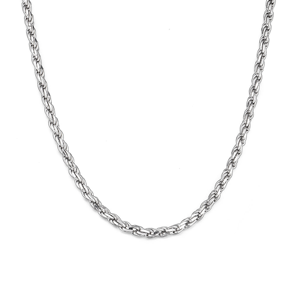 3mm Sterling Silver Rope Chain