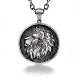 Sterling Silver Lion Vintage Pendants