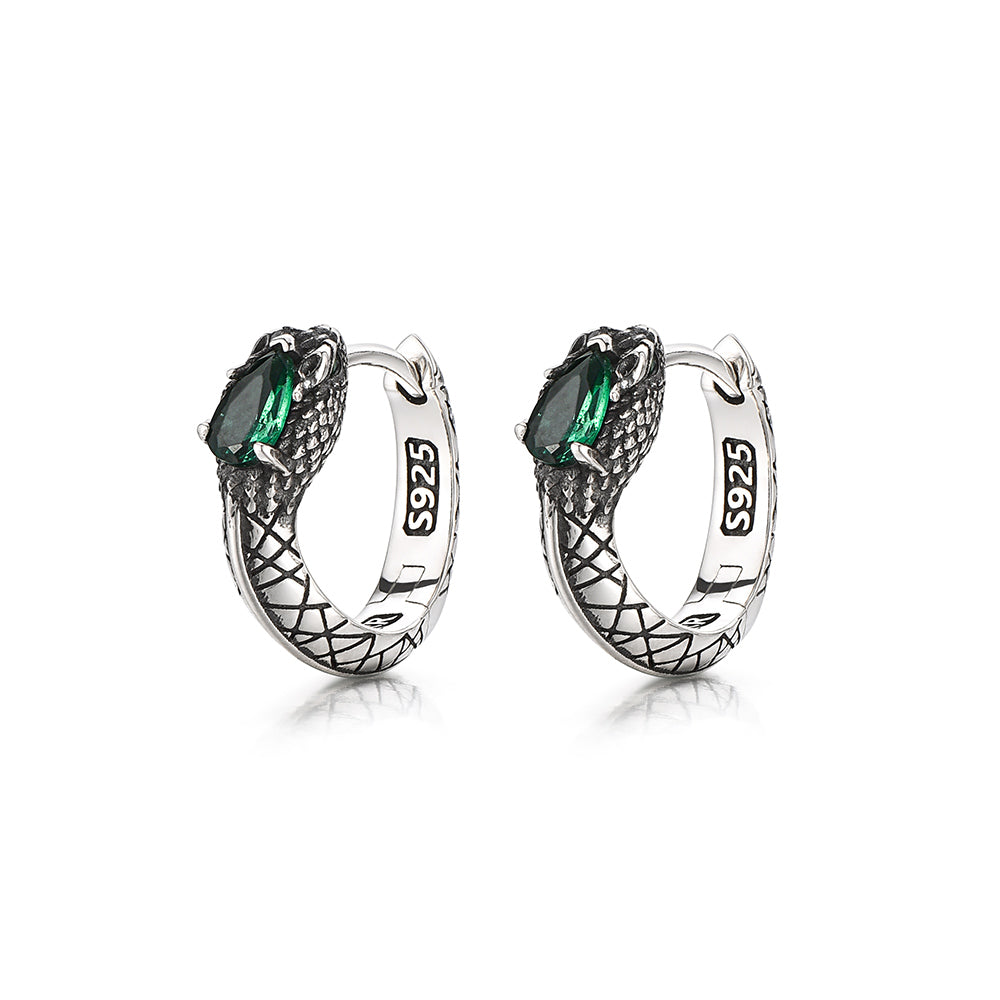 Nehushtan Snake Hoop Earrings