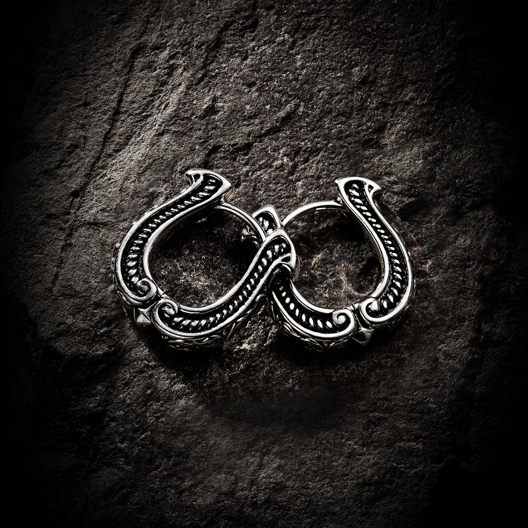 Vintage Horseshoe Hoop Earrings