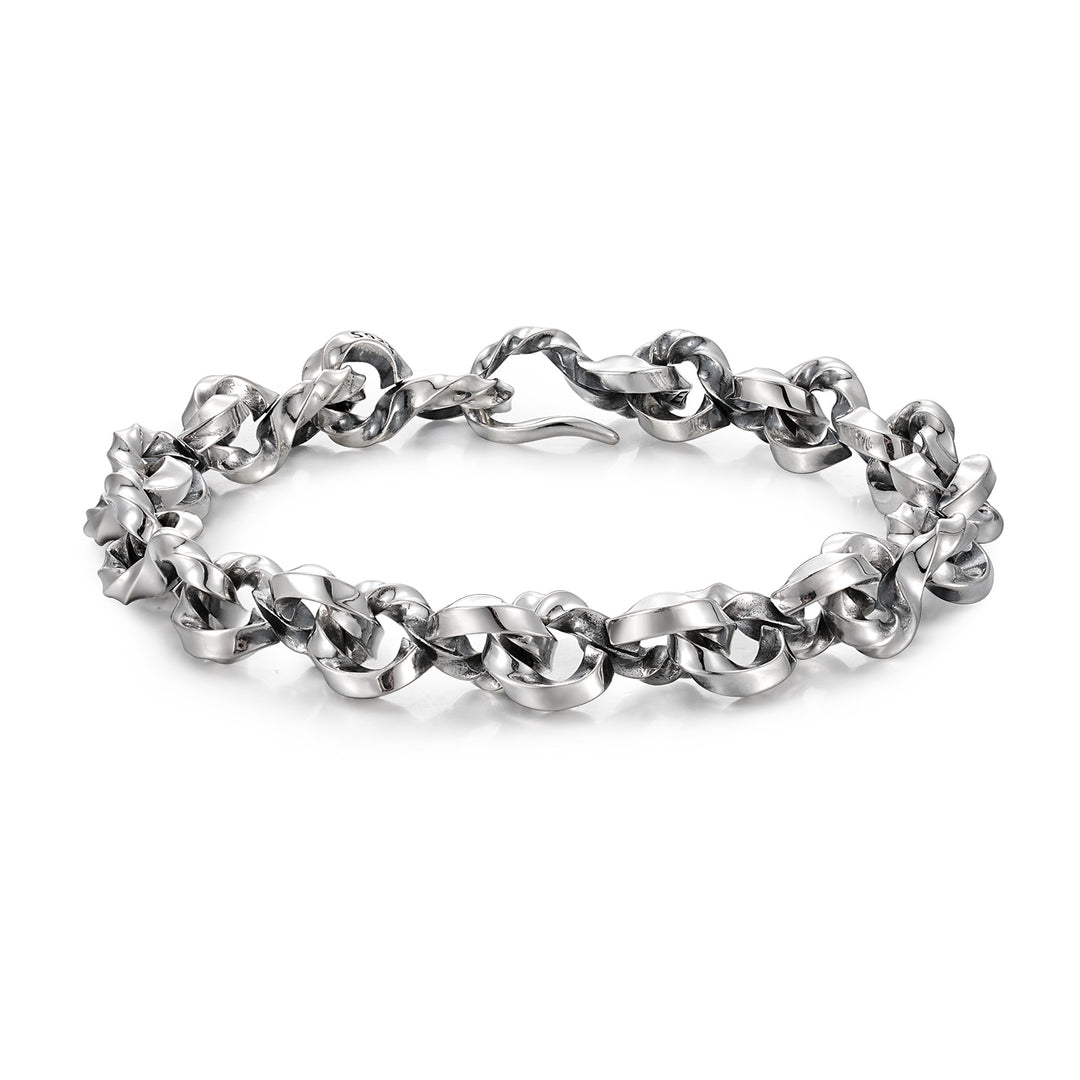 Vintage Infinity Möbius Bands Chain Bracelet