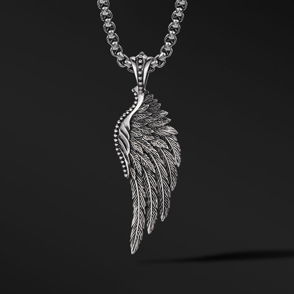 Vintage Silver Wing Pendant
