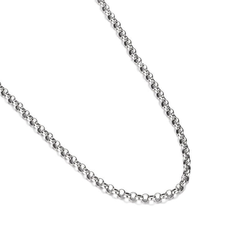 5mm Round Rolo Chain Necklace