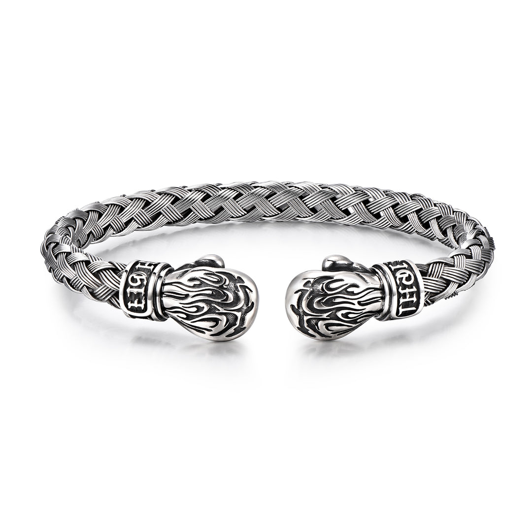 Vintage Boxing Glove Weaved Bangle Bracelet