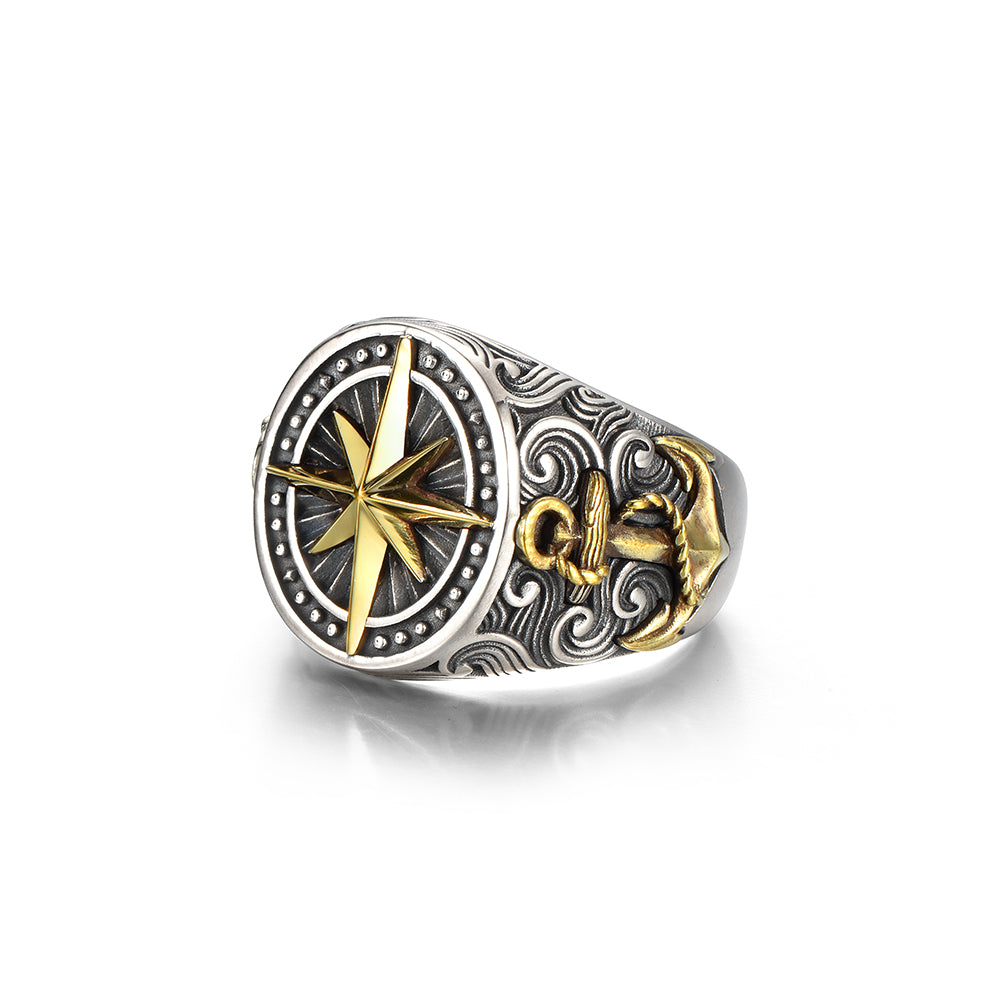 Vintage Compass Rings