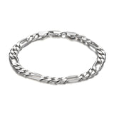 7mm Figaro Chain Bracelet