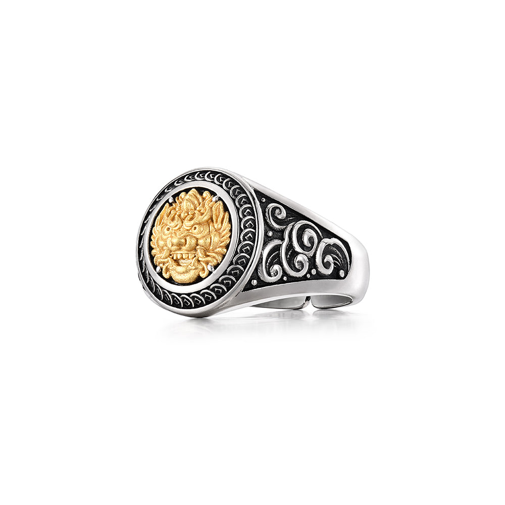 Vintage Ancient Protector Pixiu Signet Ring