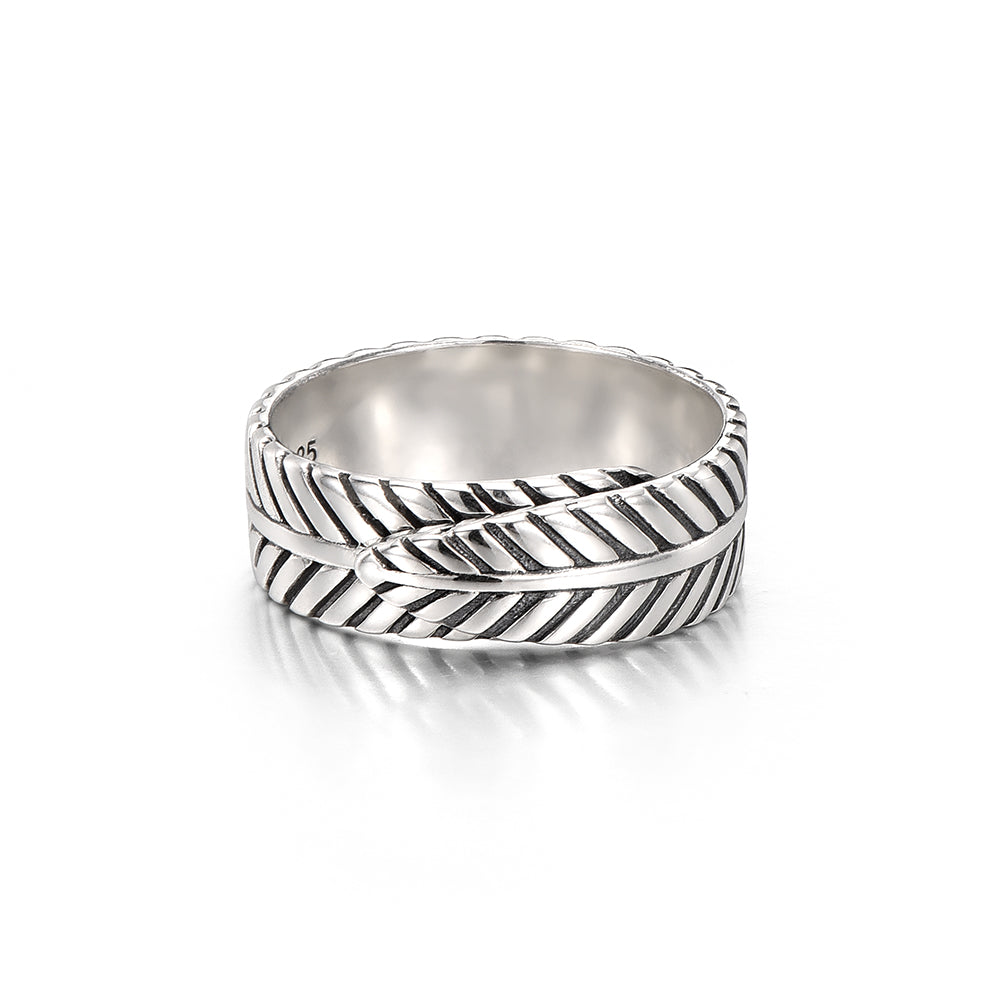 Vintage Wing Feather Ring