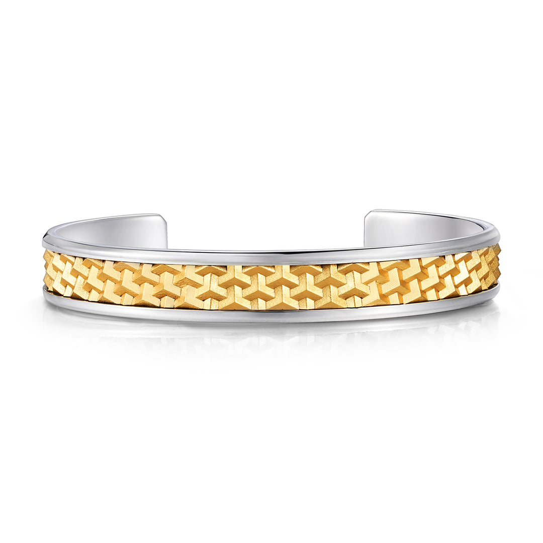 Ferocious Beast Golden Armor Bangle Bracelet