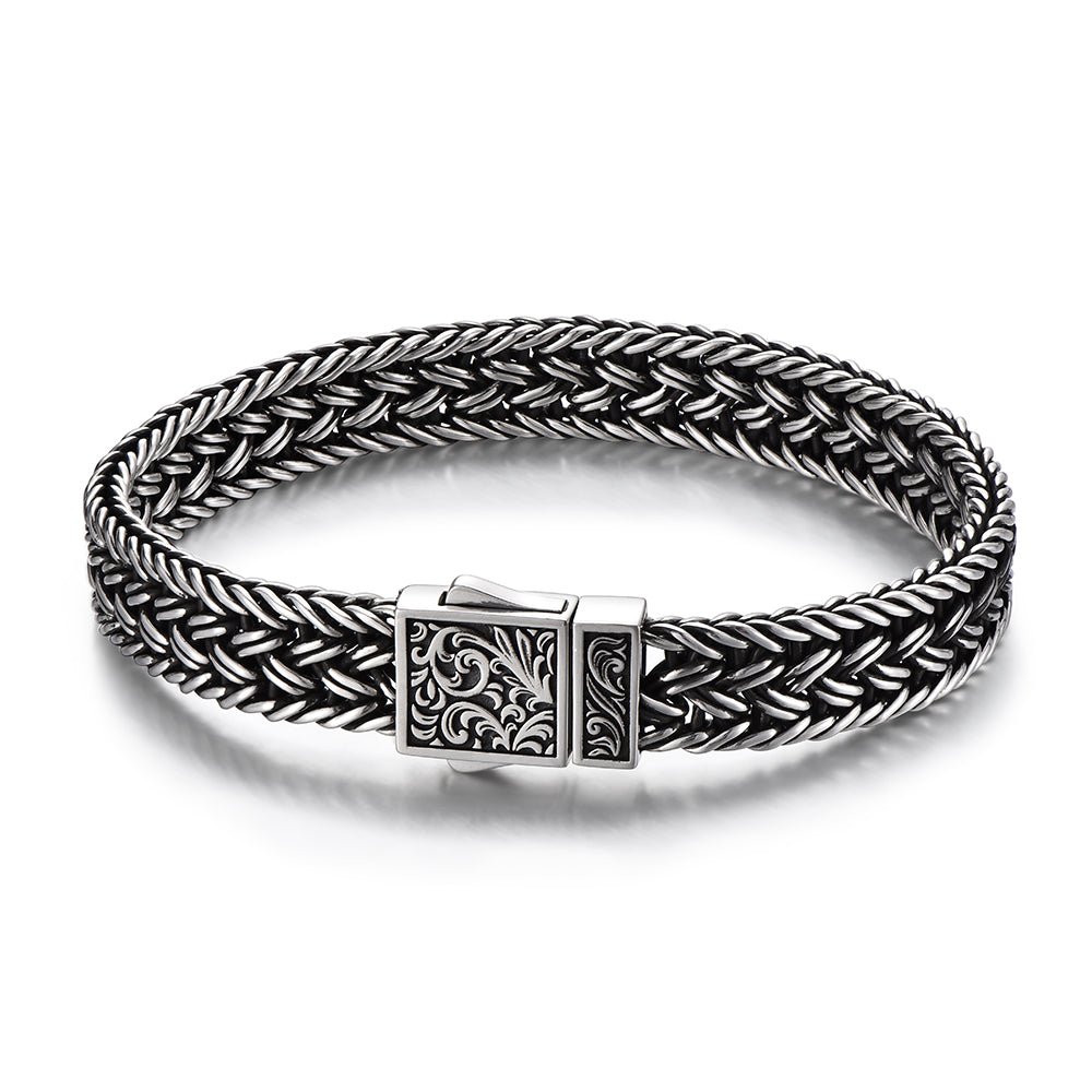 Vintage Arabesque Woven Mesh Bracelet