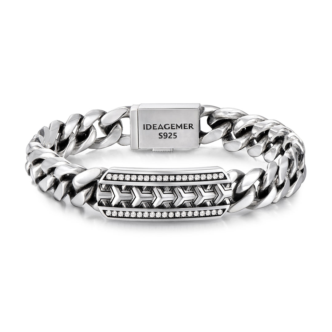 Vintage Armor Statement Cuban Link Bracelet