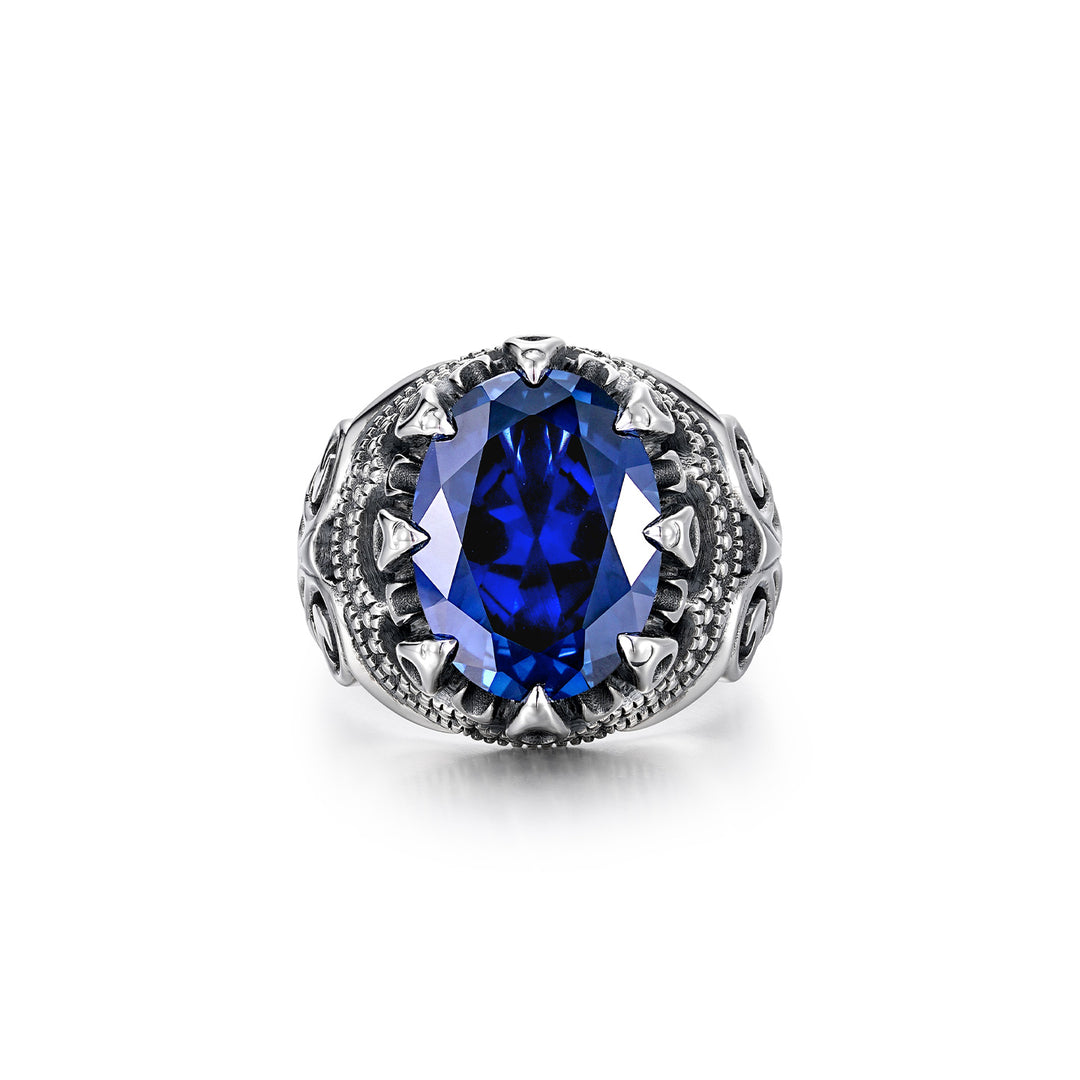Vintage Royal Blue Talisman Ring