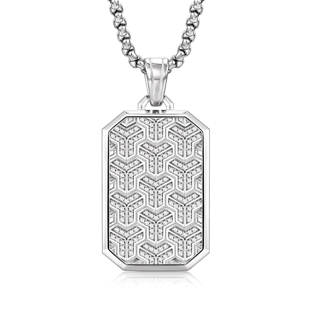 Imperial Iced Armor Tag Pendant