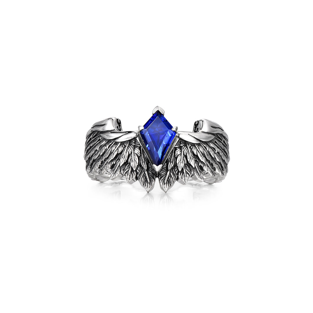 Vintage Sapphire Wings of Freedom Ring