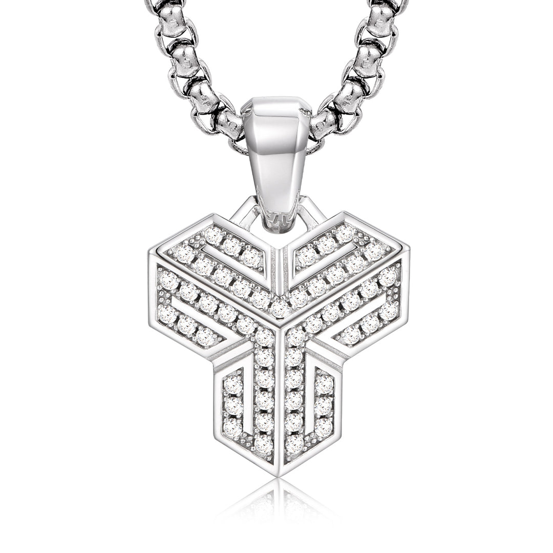 Iced Shan Wen Armor Pendant
