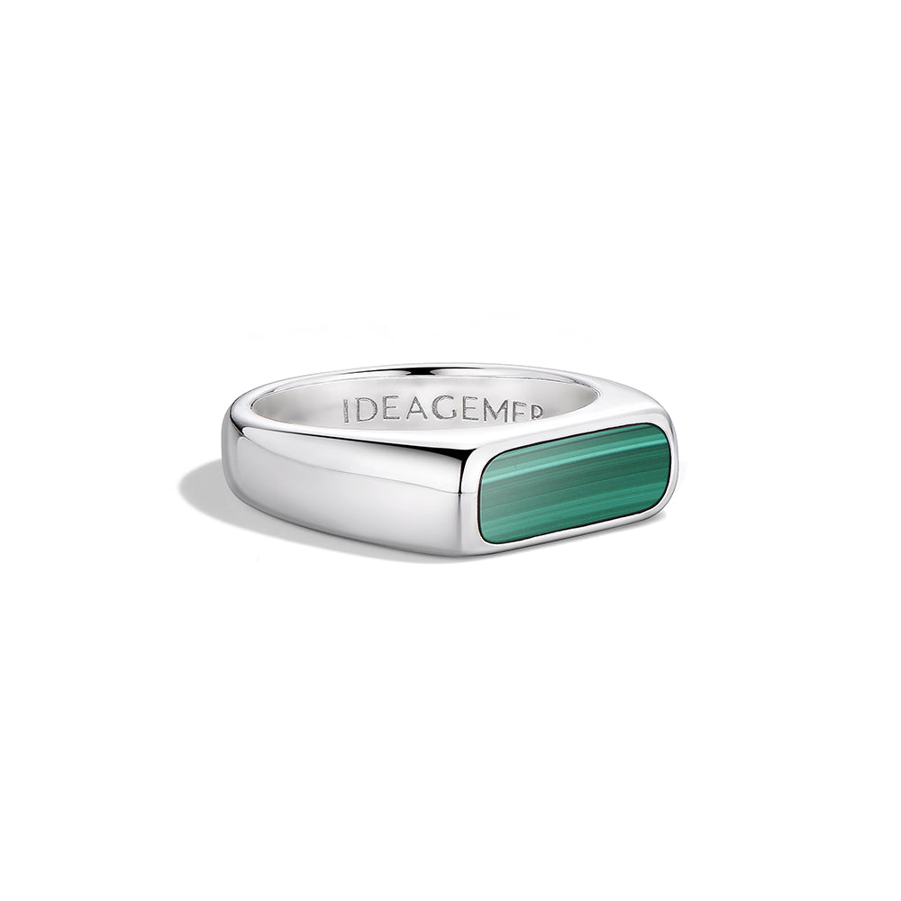 Gem Bar Signet Ring