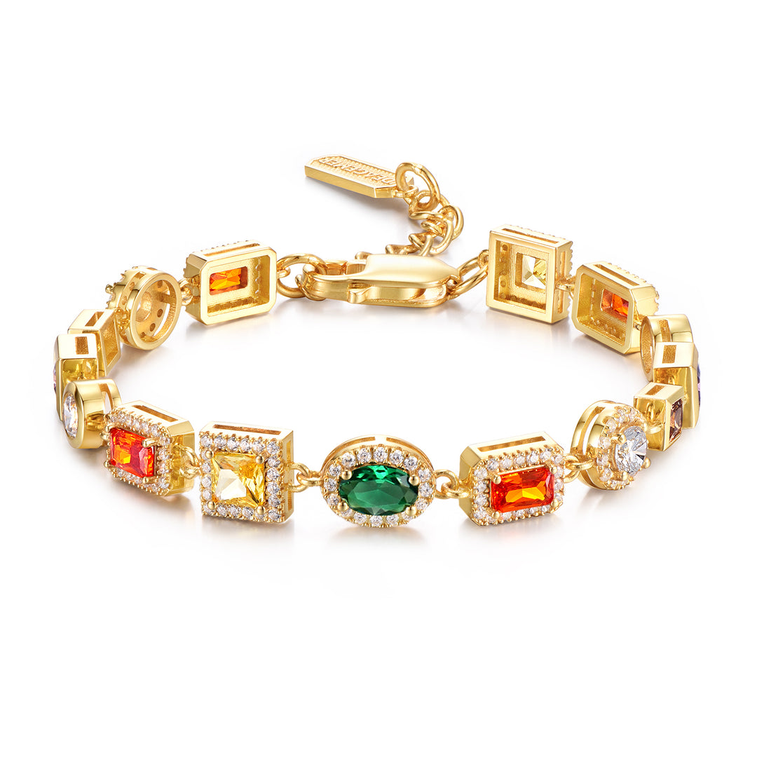 Golden Time Gemstone Candy Jar Bracelet