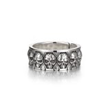 IDEAGEMER Skull Sterling Silver Rings