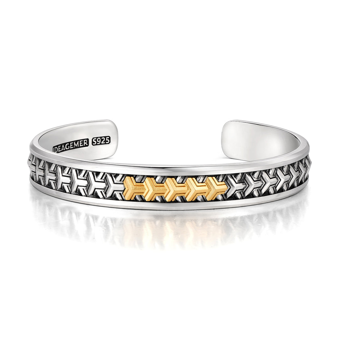 Vintage Five-Star Armor Bangle Bracelet