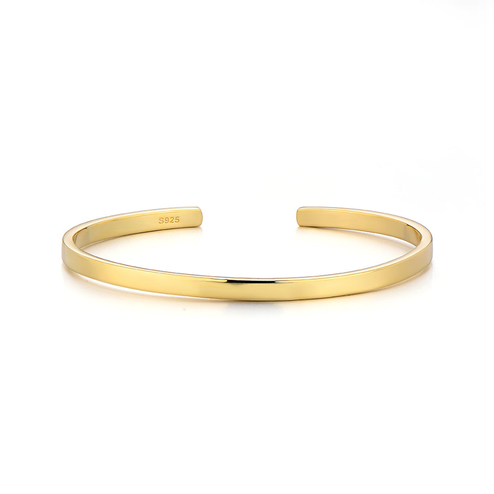 Solid Icon Cuff Bangle Bracelet