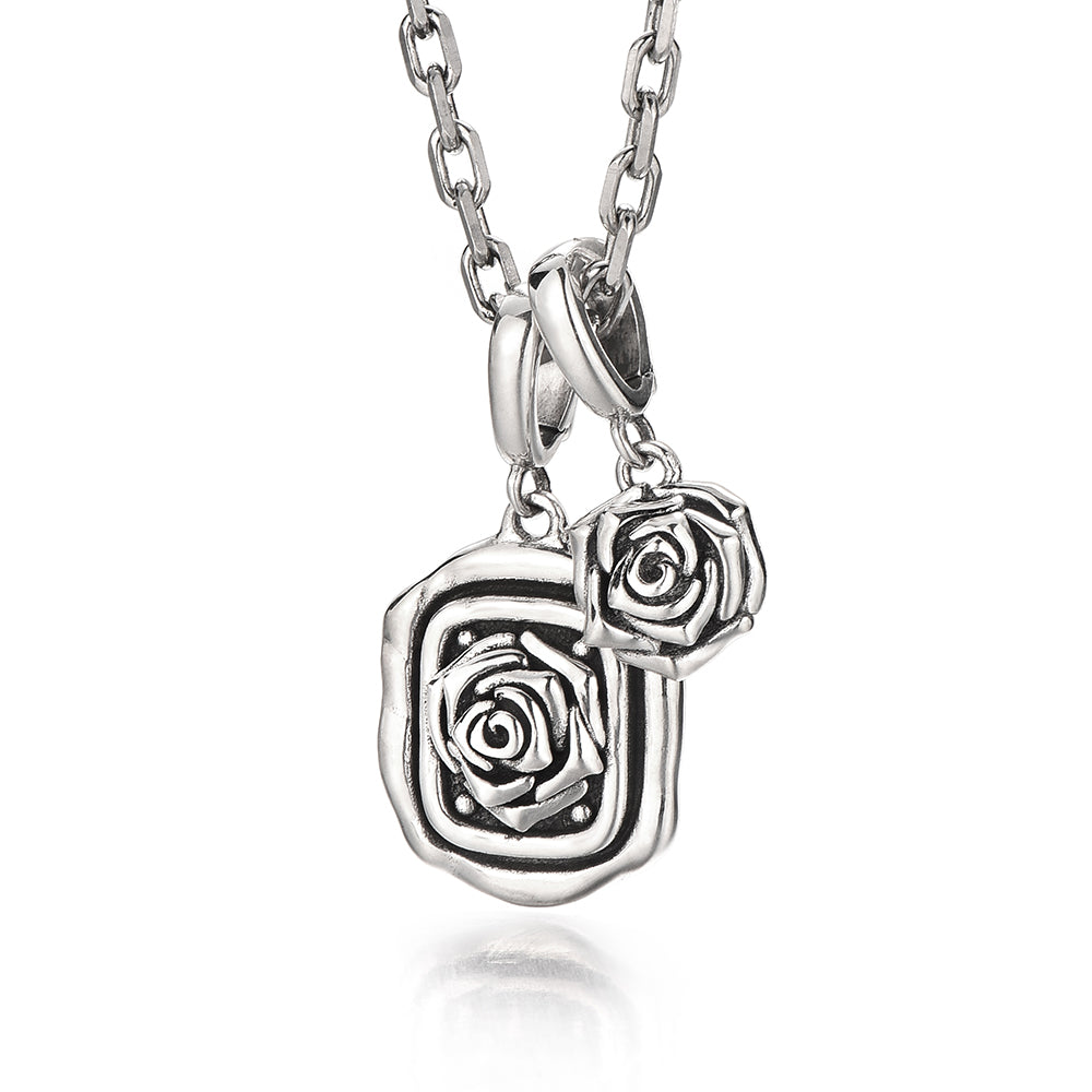 Rose Crown Necklace Pendants