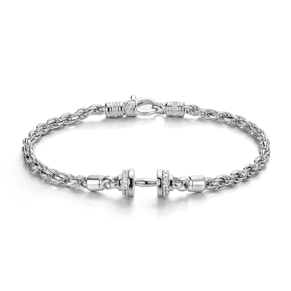 Dumbbell Rope Chain Bracelet