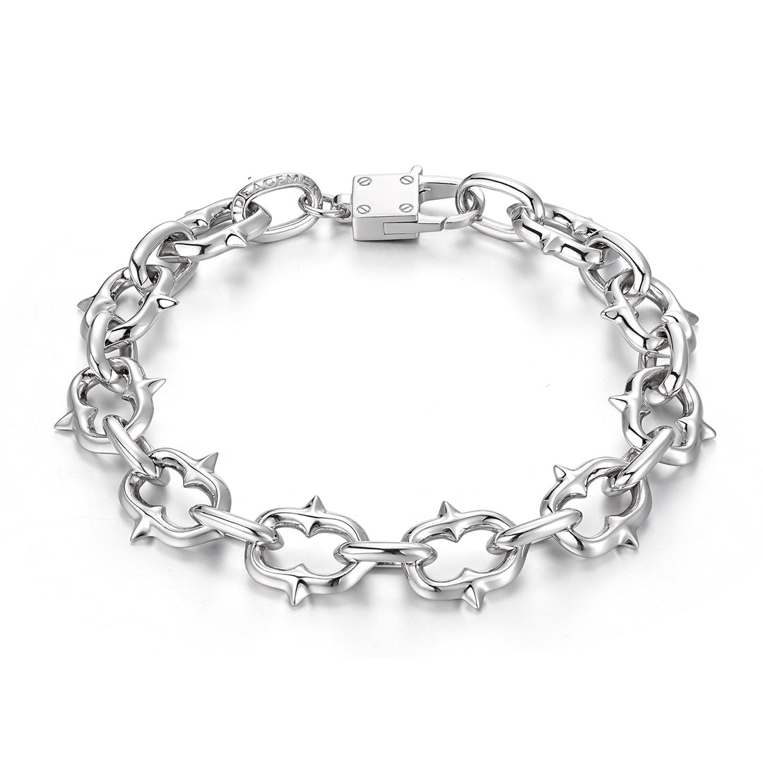 Thorned Spiked Chain Link Bracelet