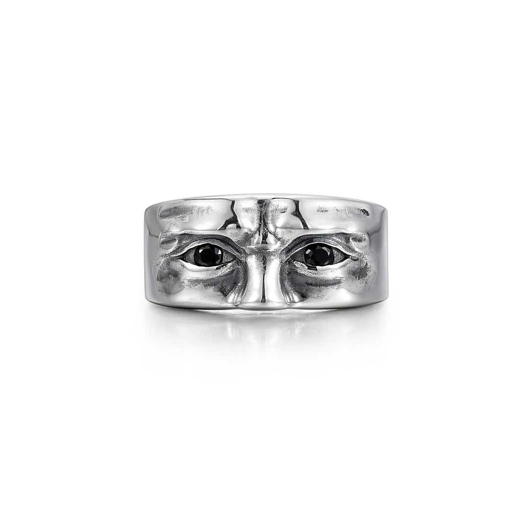 The Watcher Sculpted Face Ring