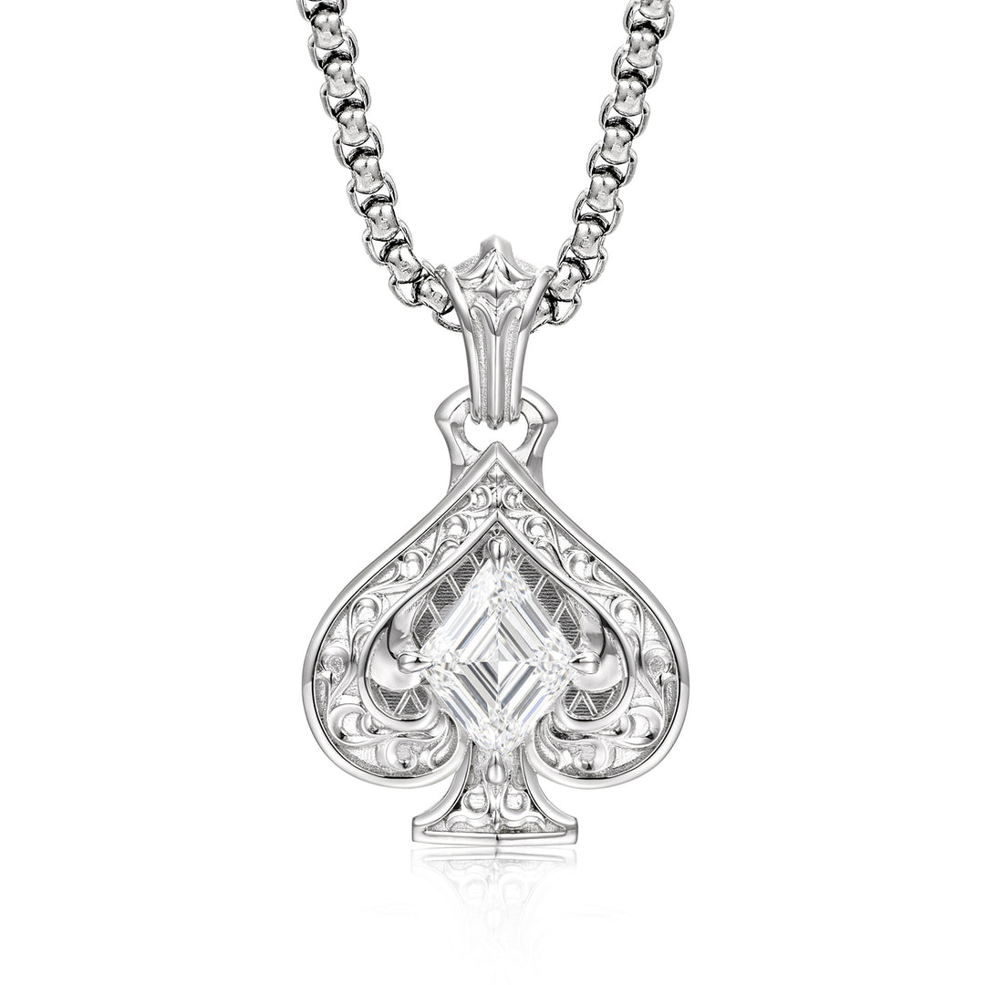 Lozenge Spade Suit Pendant