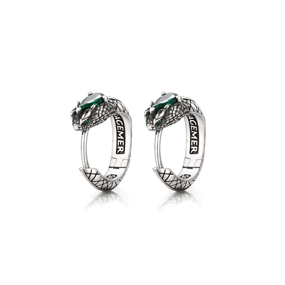 Nehushtan Snake Hoop Earrings