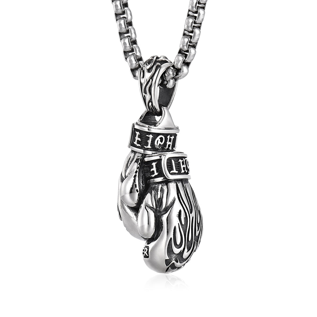 Vintage Boxing Glove Pendant Necklace