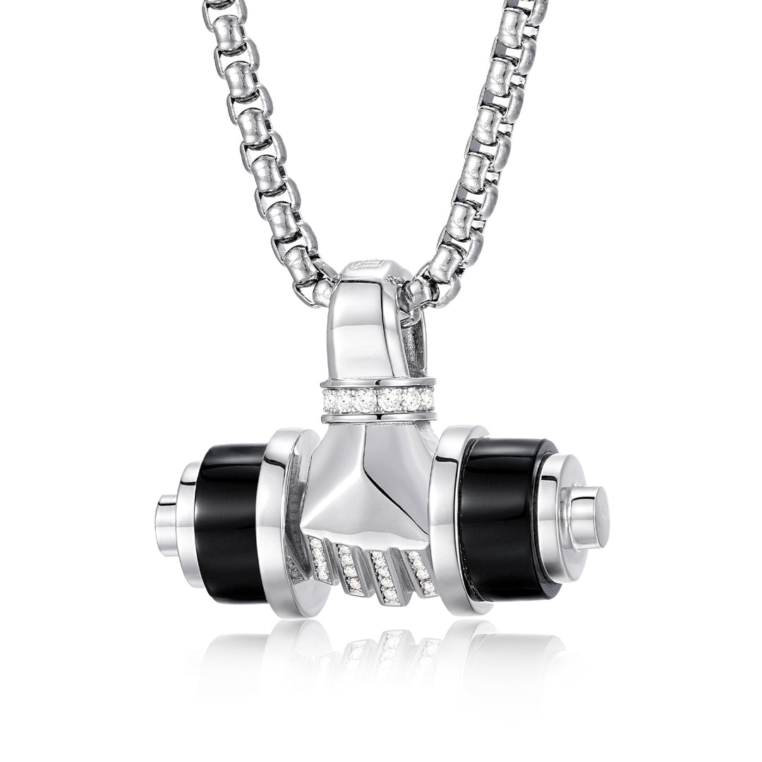 Iron Will Dumbbell Pendant