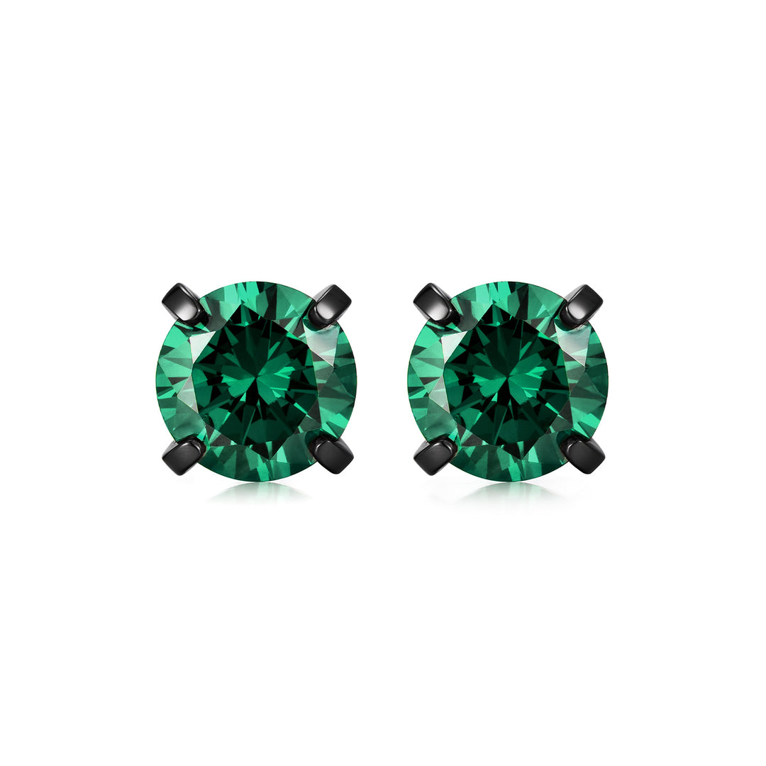 Dark Gem Stud Earrings