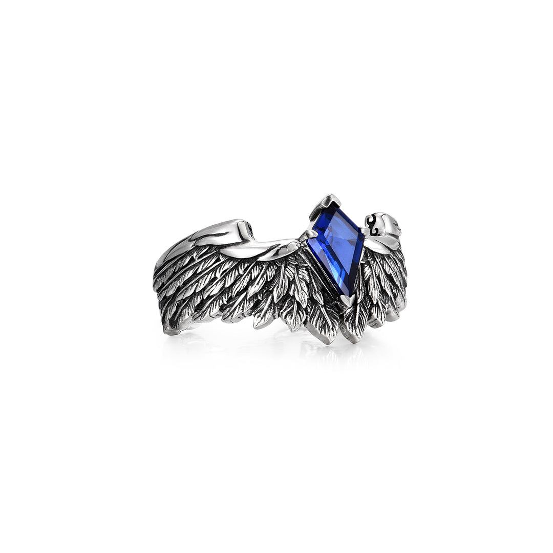 Vintage Sapphire Wings of Freedom Ring
